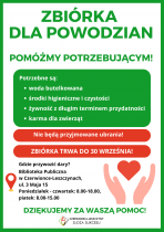 Zbiórka dla powodzian - pomóżmy potrzebującym